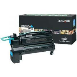 Cartucho tóner LEXMARK20000 páginas, Cian, Laser, Negro