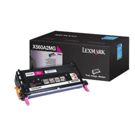 Toner Láser Lexmark Color Magenta, Rendimiento Estándar, X560A2Mg, hasta 4,000 Paginas, 5% de Cobertura, para Modelos: X560