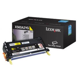 Toner Láser Lexmark Color Amarillo, Rendimiento Estándar, X560A2Yg, hasta 4,000 Paginas, 5% de Cobertura, para Modelos: X560