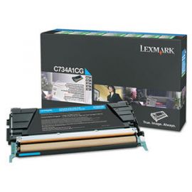 Cartucho tóner LEXMARK10000 páginas, Cian, Laser, Negro