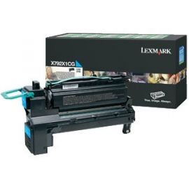 Cartucho tóner LEXMARK20000 páginas, Cian, Laser