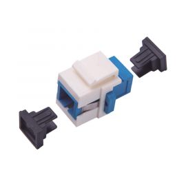 Acoplador Keystone de fibra óptica Monomodo SC/PC Simplex a SC/PC Simplex