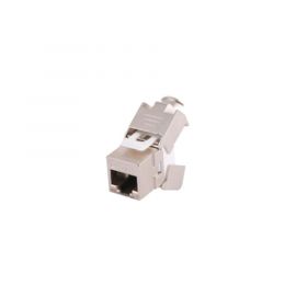 Módulo Jack Keystone Cat6A Blindado (STP) sin herramienta (toolless) para faceplate