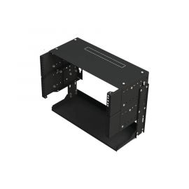 Rack Abierto de 19" de 5 Unidades Profundidad Ajustable (8" a 12") con Charola de Uso Múltiple.