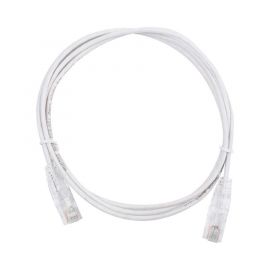 Cable de Parcheo Slim UTP Cat6 1.5 m Blanco Diámetro Reducido (28 AWG)