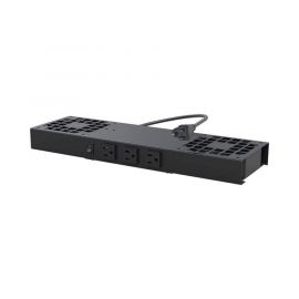 Kit de 2 Ventiladores (12 x 12 cm) con 3 Tomas de Corriente 110 Vca/50 Hz con Clavija.