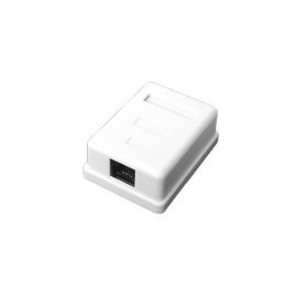 Caja de pared con 1 puerto Keystone, incluye Jack Cat5e