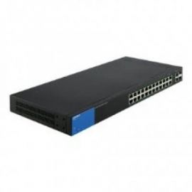 Switch Linksys Lgs326P 24 Puertos PoE Gigabit RJ45, Administrable Capa 2, Smart, 2 Puertos Combo SFP