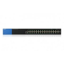 Switch Linksys Lgs528P 28 Puertos 24P PoE 10/100/1000 2P Combo SFP, Administrable, Vlan, Rack, Qos, L3,