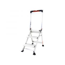 Escalera de Tijera con Punto de Apoyo Anti-caidas de 0.67 m (Nivel de Pie), con Peldaños JUMBO.
