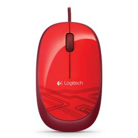 Mouse LOGITECH M105Rojo, 3 botones, USB, Óptico