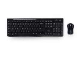 Teclado/Mouse Logitech Mk270 Negro Inalámbricos USB para PC