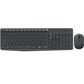 Teclado, Mouse Logitech Mk235 Gris Inalambircos USB para PC Alcance hasta 10 Mts