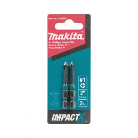 Punta phillips # 1 de 2” (51mm) impact-x punta ph1, blister con 2 piezas.
