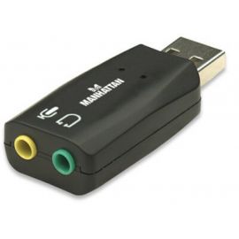 Convertidor Manhattan Tarjeta Sonido 5.1 USB a 3.5mm