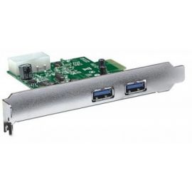 Tarjeta PCI Express Manhattan USB 3.0 2 Puertos Bracket Largo Corto