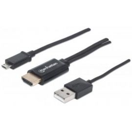 Cable Mhl Micro Usb A Hdmi Alimentacion Usb Dispositivos A Tv