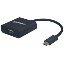 Convertidor USB C a HDMI MANHATTAN 151788USB C, HDMI, Negro