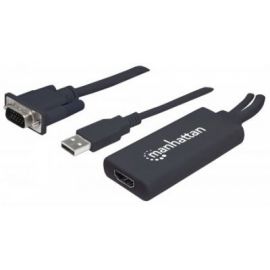 Convertidor Manhattan VGA a HDMI + Audio y AC vía USB