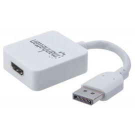 Convertidor Video Hdmi H A Displayport M 4K Con Cable Blanco