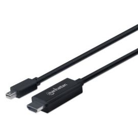 Cable Mini DisplayPort a HDMI MANHATTAN 1532701 m, Mini DisplayPort, HDMI, Negro, Macho/Macho, Para Pantallas UHD