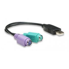 Adaptador Convertidor Usb A Ps2 Ps/2 2 Puertos Teclado Y Mouse