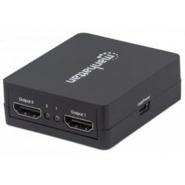 Video splitter MANHATTAN 207652Negro, HDMI, HDMI, HDMI, Hembra/hembra