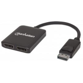 Video Splitter Manhattan Displayport 1 DP In : 2 DP Out UHD