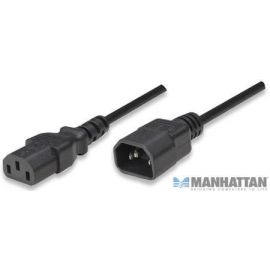 Cable de corriente MANHATTANMacho/hembra, 1, 8 m, Negro