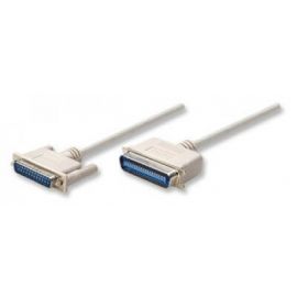 Cable Paralelo MANHATTAN1, 8 m, Macho/Macho, Color blanco