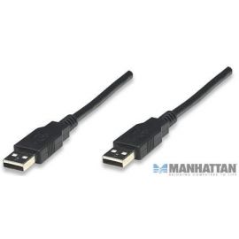 Cable USB MANHATTAN 306089USB, 1, 8 m, Negro