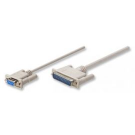 Cable Null Modem Db9H- Db25M 1.8M Mol