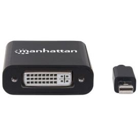 Adaptador mini-displayport a DVI MANHATTAN 322485Negro, Mini DisplayPort, Mini DisplayPort, DVI-I, Macho/hembra