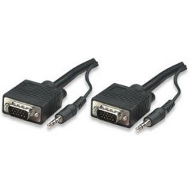 Cable Monitor Svga 8Mm Hd15M-M 10.0M+Aud.