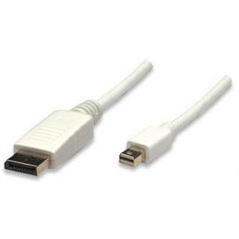 Cable Displayport M MANHATTAN 3248303 m, DisplayPort, Mini DisplayPort, Negro