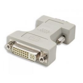 Adaptador DVI a VGA MANHATTANDVI-I, HD15 M, Macho/hembra, Color blanco