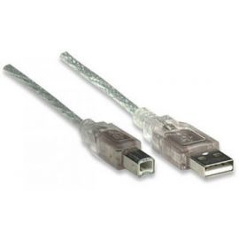 Cable Usb A-B 1.8M Impresora Plata