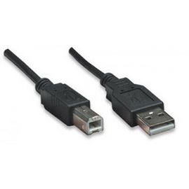 Cable USB MANHATTAN4, 5 m, USB A, USB B, Macho/Macho, Negro