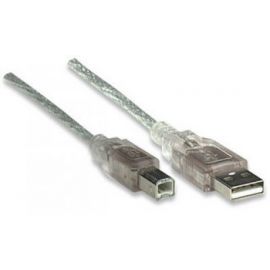 Cable Usb A-B 3.0M Impresora Plata