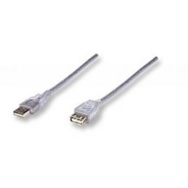 Cable Usb V2.0 Ext. 4.5M Plata