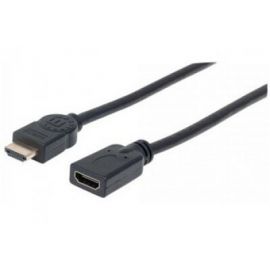 Cable Extensión HDMI Manhattan 1.8 Mts Ethernet 3D 4K Macho-Hembra Blindado