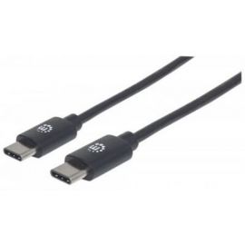 Cable USB C MANHATTAN 354905USB C, 2 m, Negro