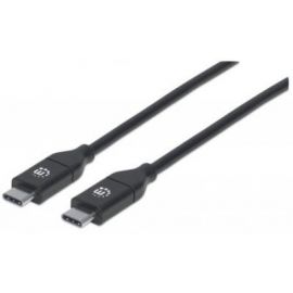 Cables USB-C MANHATTAN USB-C macho a USB-C machoUSB C, USB C, Macho/Macho, 2 m, Negro