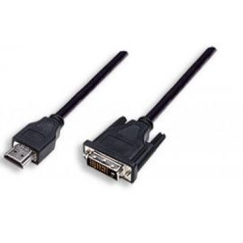 Cable DVI a HDMI MANHATTANHDMI, DVI-D, Macho/Macho, Negro