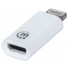 Adaptador USB Micro B a Lightning 8 Pin Manhattan P/Iphone 5 5S 5C iPod Touch 5A Gn iPad 4a Gen