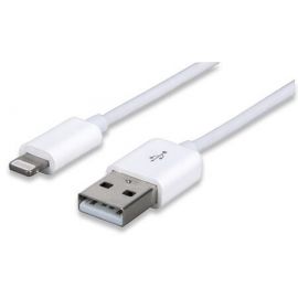 Cable Ilink Lightning Manhattan 1M USB iPod iPhone iPad Apple Blanco