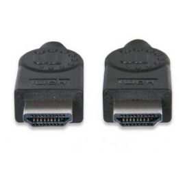 Cable Manhattan HDMI 1.4 M-M de Alta Velocidad Blindado Negro 2 M con Canal Ethernet