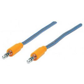 Cable Estereo A Ipod M-M 1.0M Textil Azul/Naranja 1.0M Blister