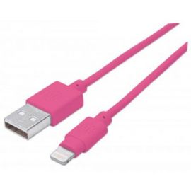 Cable iLynk Lightning MANHATTAN 394222Rosa, Apple, 1 m, Cable Lightning