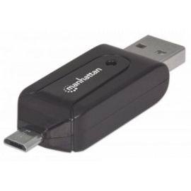 Adaptador OTG Manhattan Micro USB a USB 2.0 con Lector Tarjetas 24 en 1